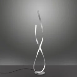 Outlet Paul Neuhaus Dimmbare LED Stehlampe in Silber 140 cm 3215 lm 26 W
