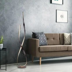 Paul Neuhaus Dimmbare LED Stehlampe in Rostbraun 140 cm 3000 K 26 W* Wohnzimmerlampen|Metall Lampen