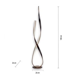 Paul Neuhaus Dimmbare LED Stehlampe in Rostbraun 140 cm 3000 K 26 W* Wohnzimmerlampen|Metall Lampen