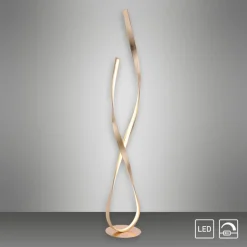 Outlet Paul Neuhaus Dimmbare LED Stehlampe in Blattgold 140 cm 3000 K 26 W