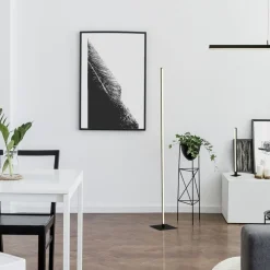 Searchlight Dimmbare LED Stehlampe Metall mit Touch 18 W 150 cm* Wohnzimmerlampen|Metall Lampen