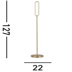 Sale Searchlight Dimmbare LED Stehleuchte Glas Metall 797 lm 127 cm 10 W