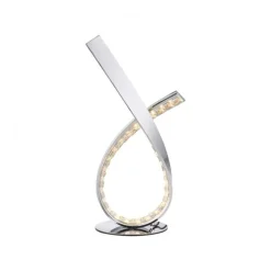 Discount Paul Neuhaus Dimmbare LED Tischlampe in Chrom 38,5 cm 1375 lm 11 W