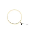 Just Light Dimmbare LED Tischlampe Touch 28 cm Ring in Messing* Wohnzimmerlampen|Schlafzimmer Lampen