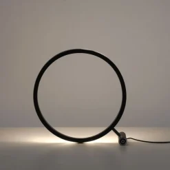 Just Light Dimmbare LED Tischlampe Touch 28 cm Ring in Messing* Wohnzimmerlampen|Schlafzimmer Lampen