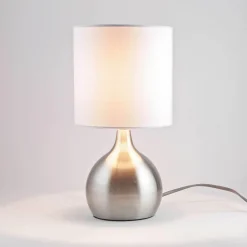 Sale Searchlight Dimmbare Touch Schreibtischleuchte Touchdimmer Modern silbern