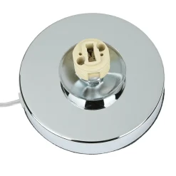 Searchlight Dimmbare Touch Tischleuchte Touchdimmer Modern chrom* Glaslampen|Designerlampen