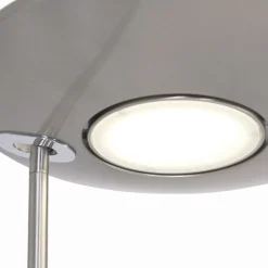 Steinhauer Dimmbarer LED Deckenfluter mit Lesearm in Stahl 185 cm* Wohnzimmerlampen|Metall Lampen