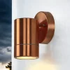 Lido Down Strahler Wand außen in Kupfer aus Messing IP54* Metall Lampen|Messinglampen