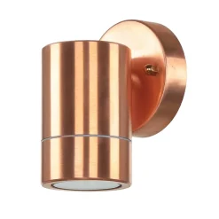 Lido Down Strahler Wand außen in Kupfer aus Messing IP54* Metall Lampen|Messinglampen