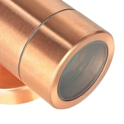 Lido Down Strahler Wand außen in Kupfer aus Messing IP54* Metall Lampen|Messinglampen