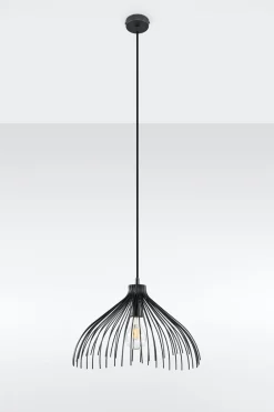 Discount Sollux Draht Hängelampe Schwarz Ø40cm E27 Pendelleuchte