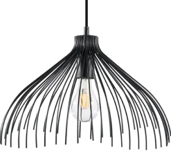 Discount Sollux Draht Hängelampe Schwarz Ø40cm E27 Pendelleuchte