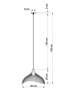 Discount Sollux Draht Hängelampe Schwarz Ø40cm E27 Pendelleuchte