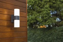 New Eco-Light Drehbare Außenlampe LED Anthrazit IP54 Balkon Eingang