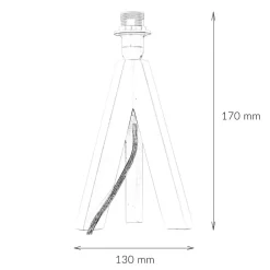 Easylight Dreibein Gestell Holz Weiß E14 mit Kabelschalter Tischleuchte* Lampen Aus Aller Welt