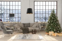 Nowodvorski Dreibein Stehlampe E27 156 cm in Schwarz Gold Metall Stoff* Metall Lampen|Stofflampen