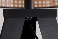 Invicta Interior Dreibein Stehlampe Holz Kunststoff Wiener Geflecht E27* Bürolampen|Stehlampen