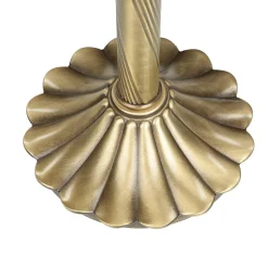 Giovanni Battista Echte Messing Tischleuchte Orange Glas Schirm* Lampen Aus Aller Welt|Metall Lampen