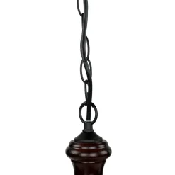 Clearance Easylight Echt-Holz Kronleuchter Metall Glas 3-flmg Landhaus