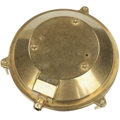 New Lido Echt-Messing Außenwandleuchte SERIFOS Riffelglas