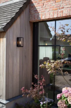 Eco-Light Eckige Außenlampe ELLAYINA Anthrazit IP44 Haus Balkon* Außenwandleuchten|Moderne Lampen