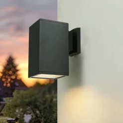 Best SU-MA Eckige Außenleuchte Anthrazit IP54 H:20 cm E27