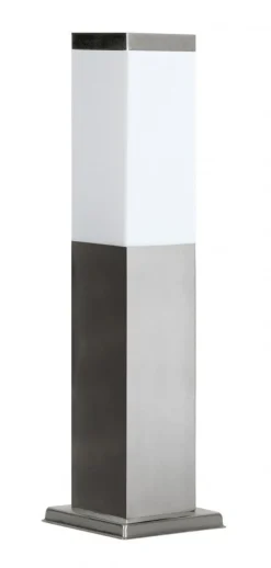 SU-MA Eckige Pollerleuchte BETULA Edelstahl 45cm in* Metall Lampen|Wegeleuchten
