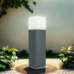 Online SU-MA Eckige Wegeleuchte 40cm Anthrazit IP44 E27