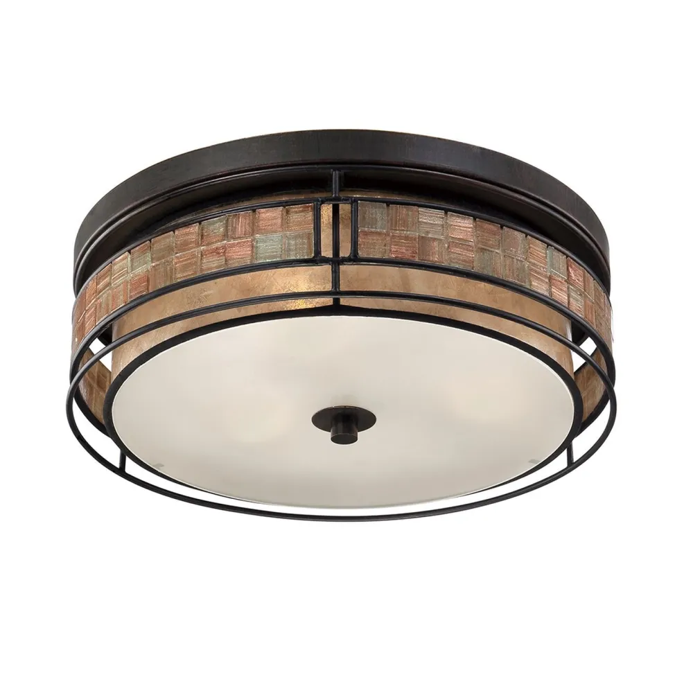 Discount Elstead Edle Deckenleuchte LARA Kupfer Ø46cm 3-flmg Lampe