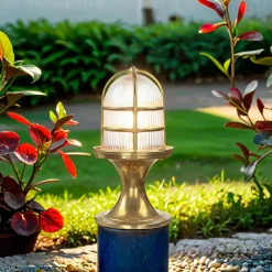 Sale Lido Edle Gartenleuchte FESTOS Messing Maritim H:30cm