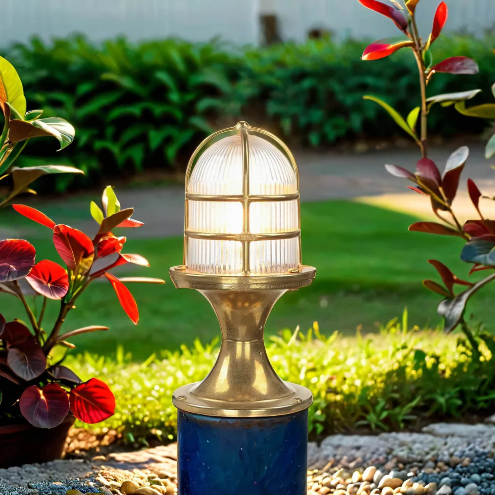 Sale Lido Edle Gartenleuchte FESTOS Messing Maritim H:30cm