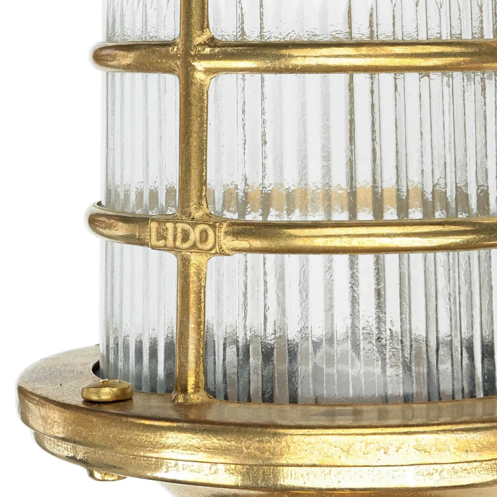 Sale Lido Edle Gartenleuchte FESTOS Messing Maritim H:30cm