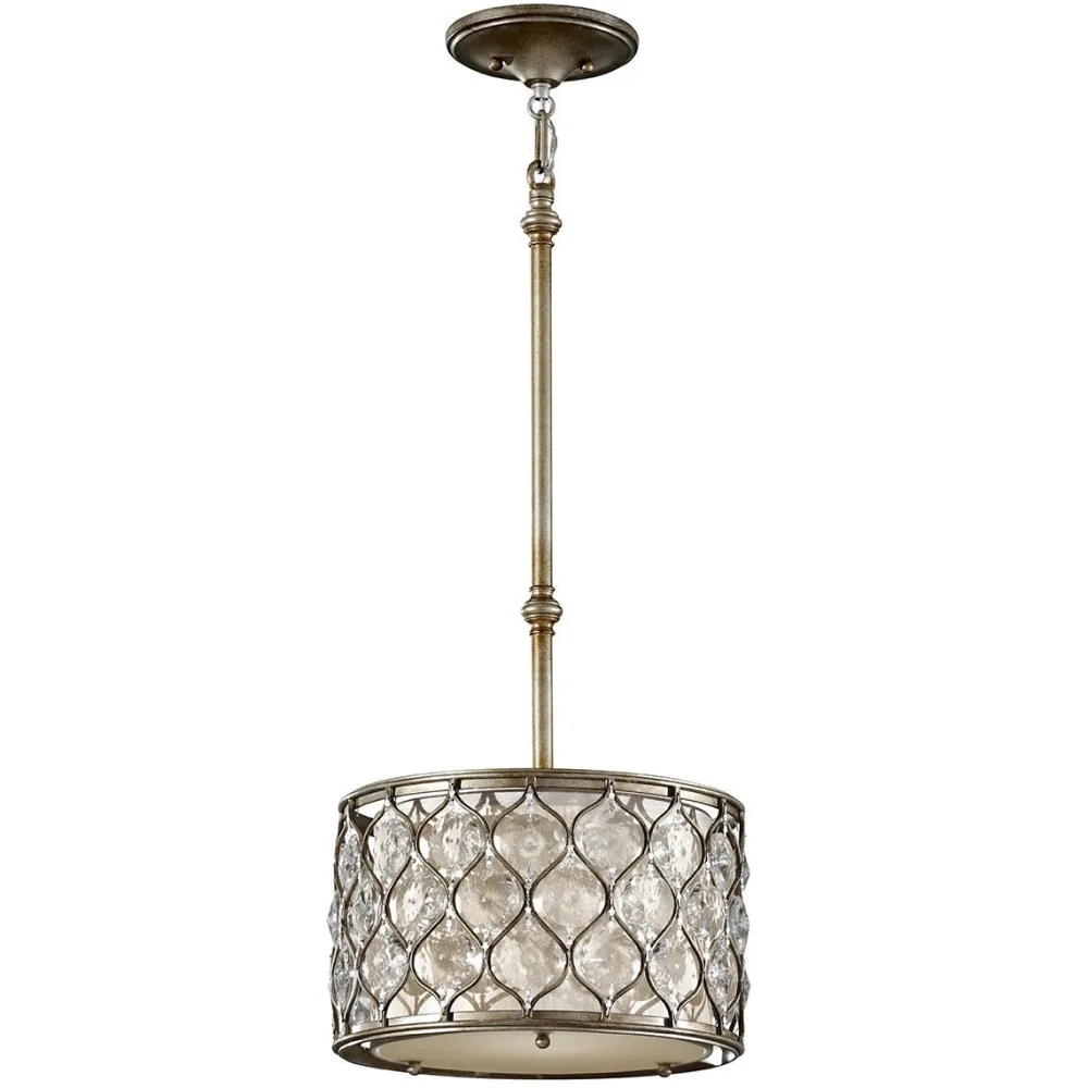 Hot Elstead Edle Hängelampe Kristall rund bis 1,4m Esstisch