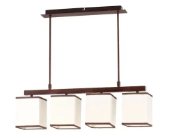 Rabalux edle Hängeleuchte mit Stoff Kubu im Retrostil* Wohnzimmerlampen|Bauhaus Lampen