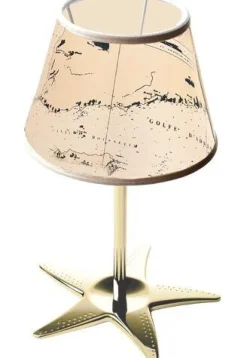 Sale Laura Suardi Edle Tischlampe MIRENA Maritim H:40cm Messing