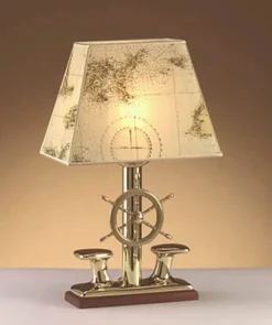 Laura Suardi Edle Tischlampe NAUSICA Messing H:53cm Maritim* Nachttischlampen|Metall Lampen