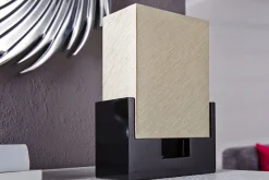 Invicta Interior Edle Tischlampe Papier Bauhaus eckig 25cm* Schlafzimmer Lampen|Metall Lampen