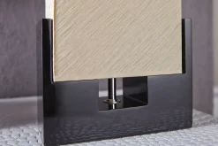 Invicta Interior Edle Tischlampe Papier Bauhaus eckig 25cm* Schlafzimmer Lampen|Metall Lampen