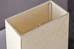 Invicta Interior Edle Tischlampe Papier Bauhaus eckig 25cm* Schlafzimmer Lampen|Metall Lampen