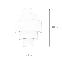 Hot Easylight Edle Wandlampe Weiß Lichtmuster