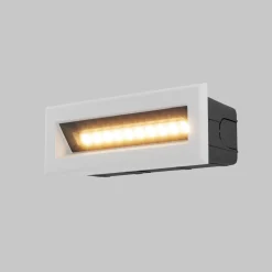 Online Maytoni Einbauleuchte Wand LED Metall IP65 Weiß eckig 400 lm
