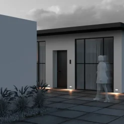 Online Maytoni Einbauleuchte Wand LED Metall IP65 Weiß eckig 400 lm