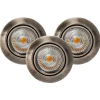 Spot Light Einbauspot 3-er Set Metall flexibel mit LED 320lm* Spots
