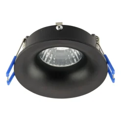 Sale TK Lighting Einbaustrahler Decke rund Ø 84 mm Schwarz GU10 IP44
