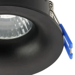 Sale TK Lighting Einbaustrahler Decke rund Ø 84 mm Schwarz GU10 IP44