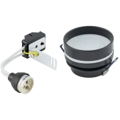 Discount Nowodvorski Einbaustrahler GU10 Ø 8 cm Schwarz Aluminium Modern