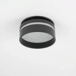 Discount Nowodvorski Einbaustrahler GU10 Ø 8 cm Schwarz Aluminium Modern