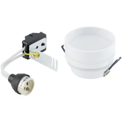 Nowodvorski Einbaustrahler GU10 Ø 8 cm Weiß Aluminium Modern OBID* Spots|Wandleuchten