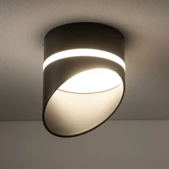 Nowodvorski Einbaustrahler GX53 Schwarz H: 12 cm Aluminium Modern* Spots|Wandleuchten